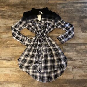 White Crow Plaid Tunic/Dress